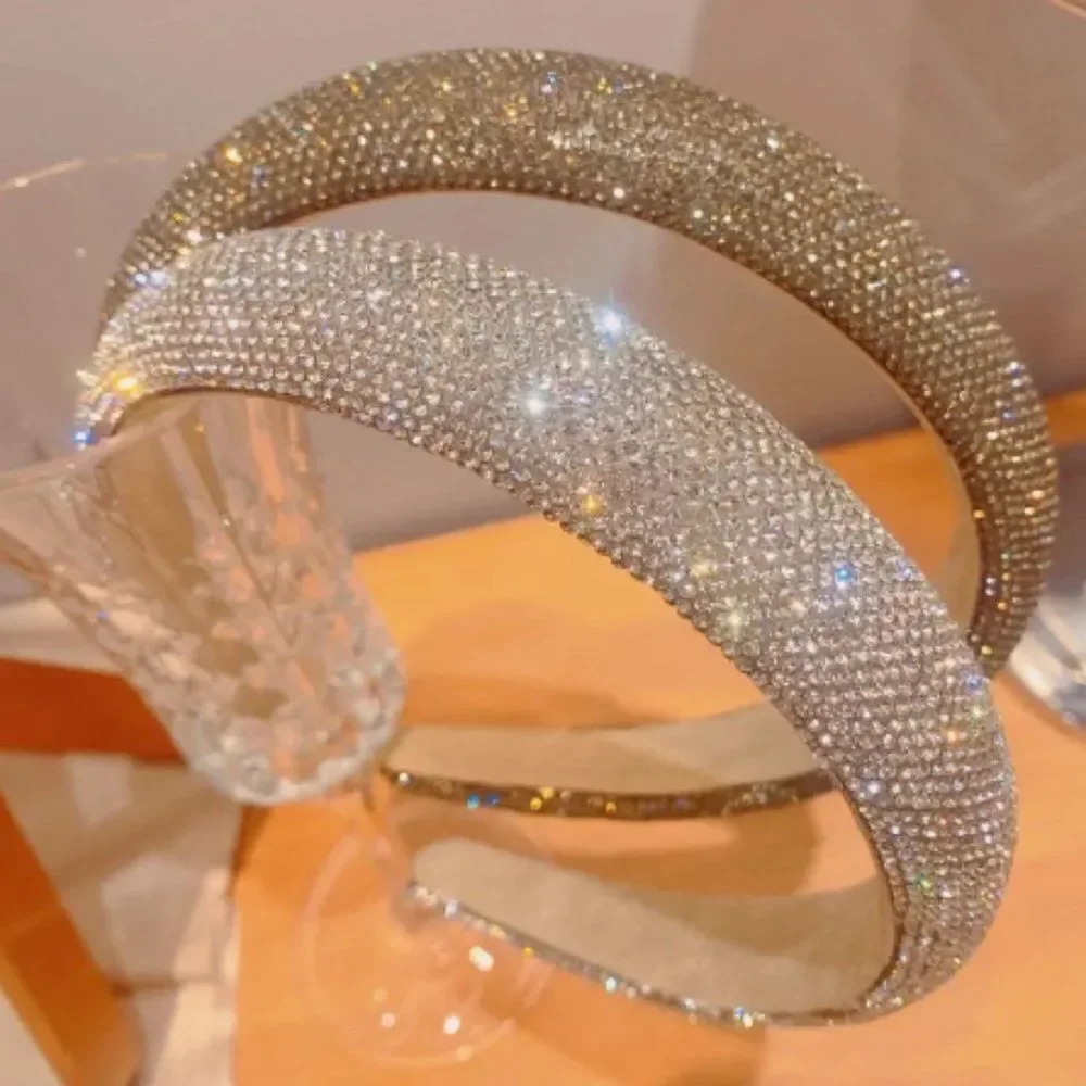 Rhinestone Headband For Women Girls Fashion Crystal Head Band Sparkles